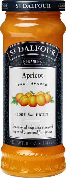 ST DALFOUR Apricot Fruit Spread 284g (Pack of 6)