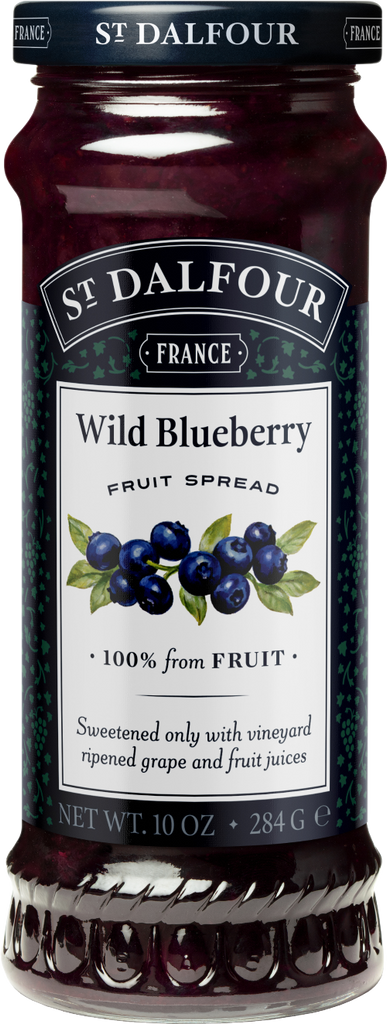 ST DALFOUR Wild Blueberry Fruit Spread 284g (Pack of 6)