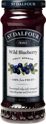 ST DALFOUR Wild Blueberry Fruit Spread 284g (Pack of 6)