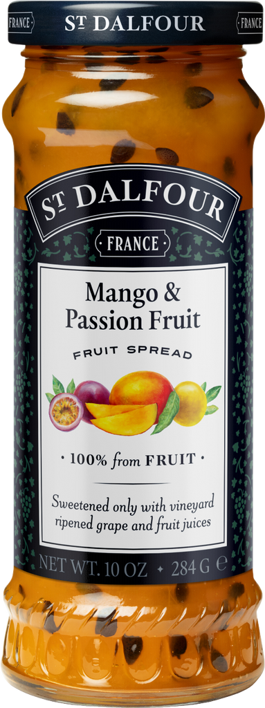 ST DALFOUR Mango & Passion Fruit Fruit Spread 284g (Pack of 6)