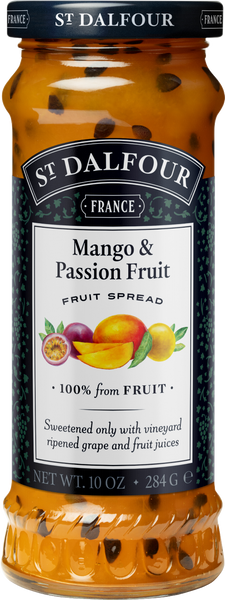 ST DALFOUR Mango & Passion Fruit Fruit Spread 284g (Pack of 6)