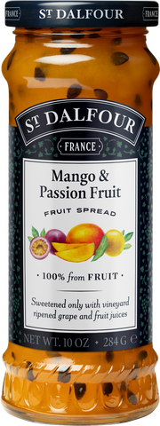 ST DALFOUR Mango & Passion Fruit Fruit Spread 284g (Pack of 6)