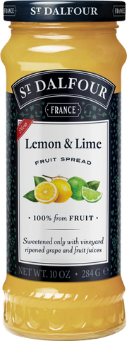 ST DALFOUR Lemon & Lime Fruit Spread 284g (Pack of 6)