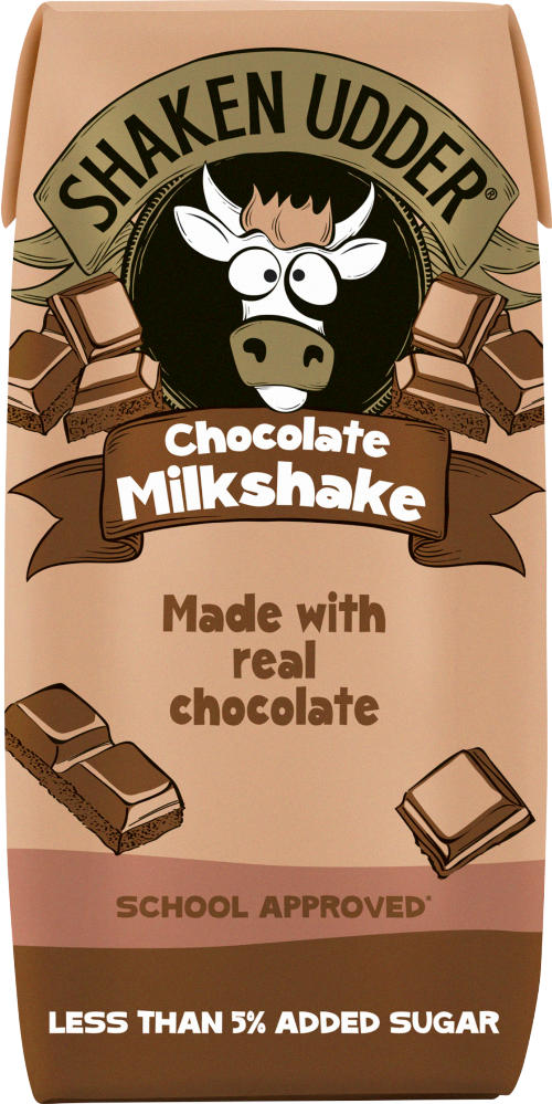 SHAKEN UDDER Chocolate Milkshake - Carton 200ml (Pack of 12)