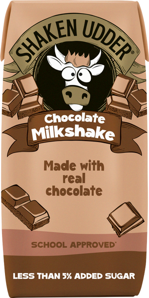 SHAKEN UDDER Chocolate Milkshake - Carton 200ml (Pack of 12)