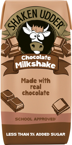 SHAKEN UDDER Chocolate Milkshake - Carton 200ml (Pack of 12)