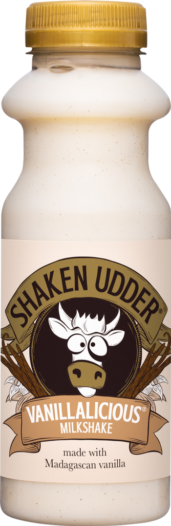 SHAKEN UDDER Vanillalicious Milkshake - Bottle 330ml (Pack of 10)