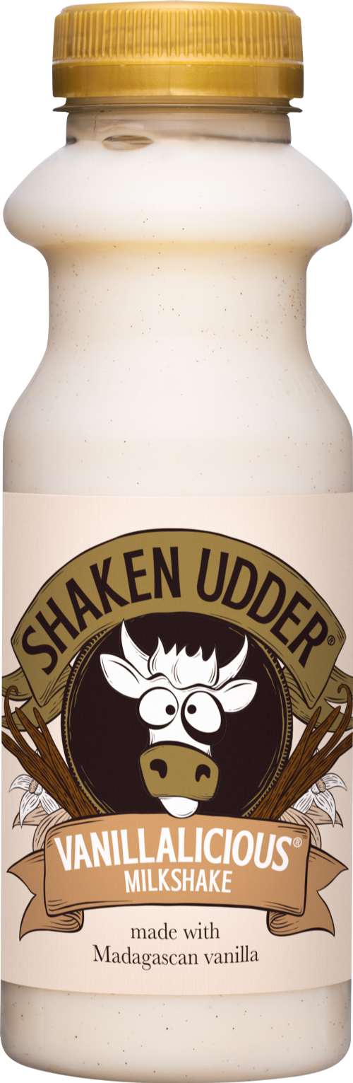 SHAKEN UDDER Vanillalicious Milkshake - Bottle 330ml (Pack of 10)