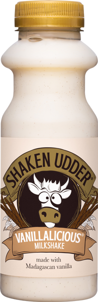 SHAKEN UDDER Vanillalicious Milkshake - Bottle 330ml (Pack of 10)