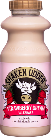 SHAKEN UDDER Strawberry Dream Milkshake - Bottle 330ml (Pack of 10)