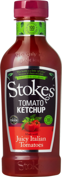 STOKES Tomato Ketchup - Squeezy 485g (Pack of 10)