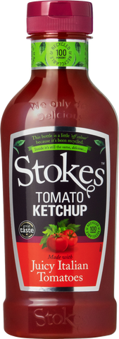 STOKES Tomato Ketchup - Squeezy 485g (Pack of 10)