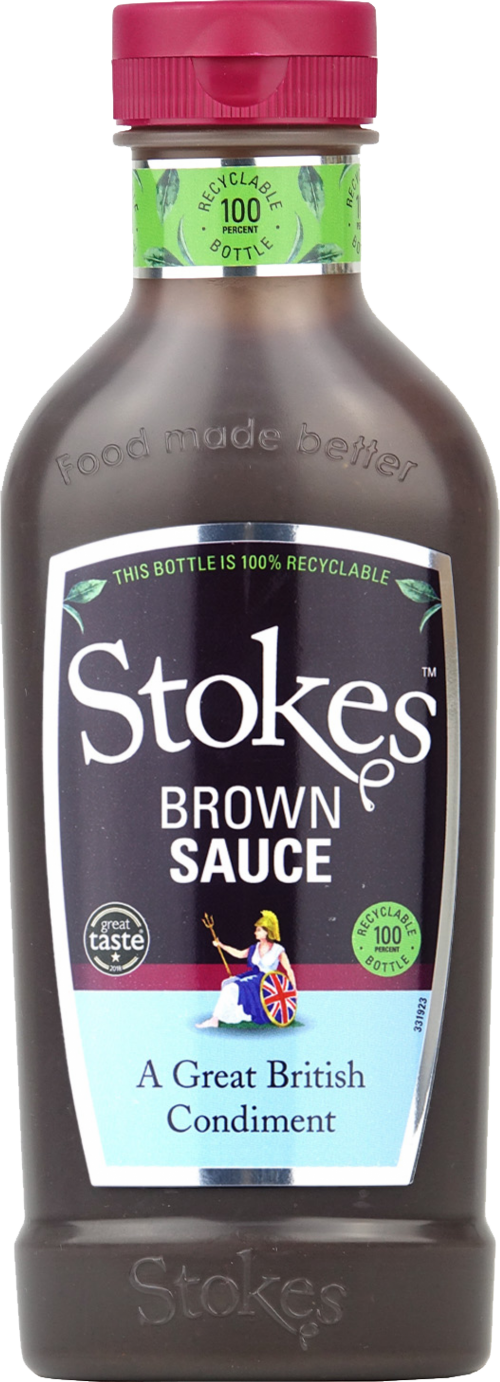 STOKES Brown Sauce - Squeezy 505g (Pack of 10)