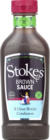 STOKES Brown Sauce - Squeezy 505g (Pack of 10)