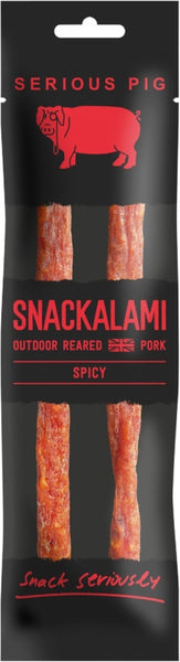 SERIOUS PIG Snackalami - Spicy 30g (Pack of 12)