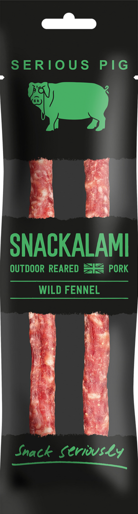 SERIOUS PIG Snackalami - Wild Fennel 30g (Pack of 12)