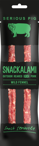 SERIOUS PIG Snackalami - Wild Fennel 30g (Pack of 12)