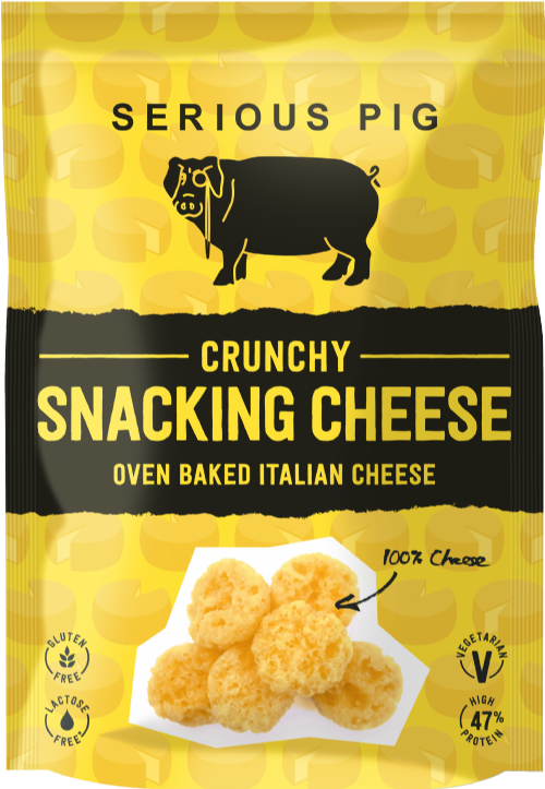 SERIOUS PIG Crunchy Snacking Cheese 24g (Pack of 24)