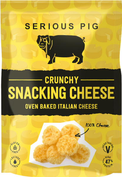 SERIOUS PIG Crunchy Snacking Cheese 24g (Pack of 24)