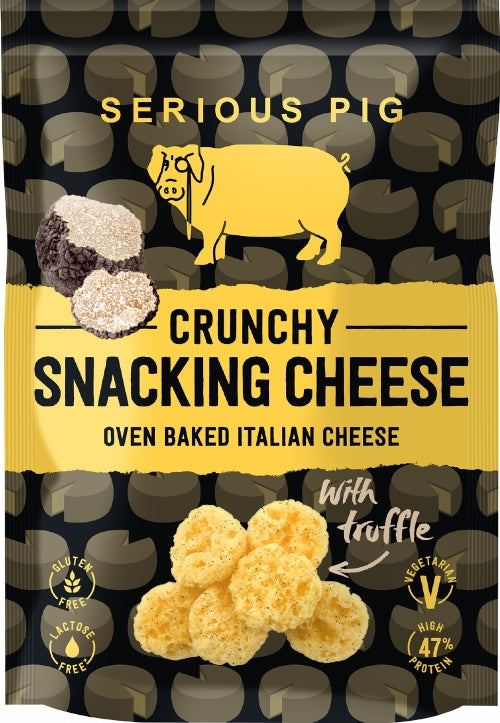 SERIOUS PIG Crunchy Snacking Cheese with Truffle 24g (Pack of 24)