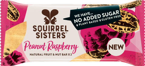 SQUIRREL SISTERS Peanut Raspberry 40g (Pack of 16)