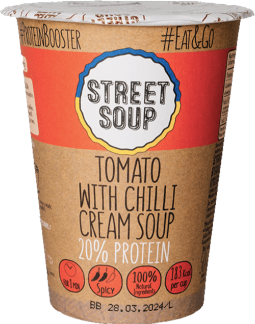 STREET SOUP Tomato with Chilli Cream Soup 50g (Pack of 12)