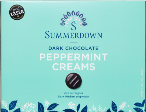 SUMMERDOWN Dark Chocolate Peppermint Creams 200g (Pack of 8)