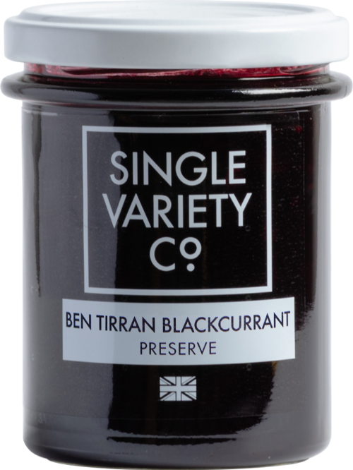 SINGLE VARIETY CO. Ben Tirran Blackcurrant Preserve 225g (Pack of 6)