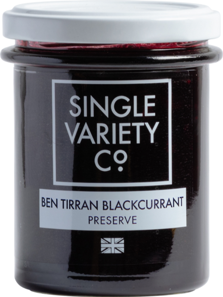 SINGLE VARIETY CO. Ben Tirran Blackcurrant Preserve 225g (Pack of 6)