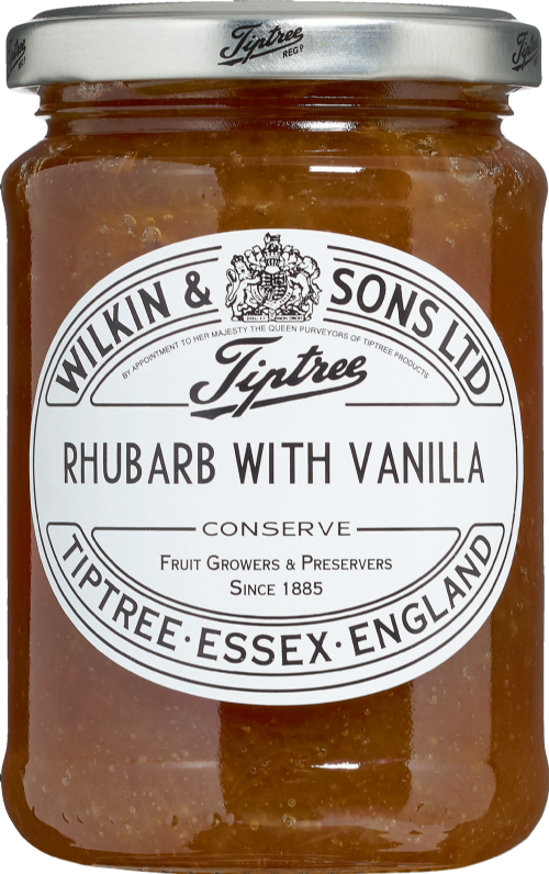 TIPTREE Rhubarb with Vanilla Conserve 340g (Pack of 6)