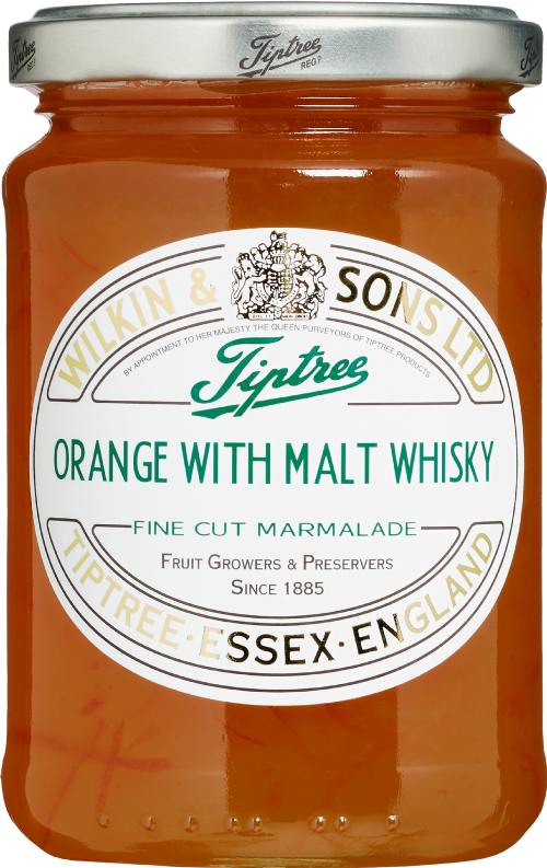 TIPTREE Orange & Malt Whisky Marmalade (Fine Cut) 340g (Pack of 6)