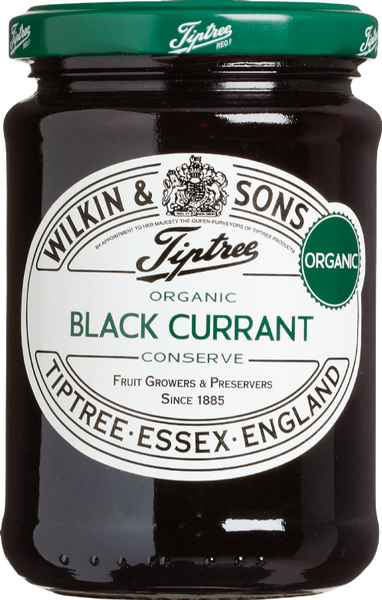 TIPTREE Organic Black Currant Preserve 340g (Pack of 6)