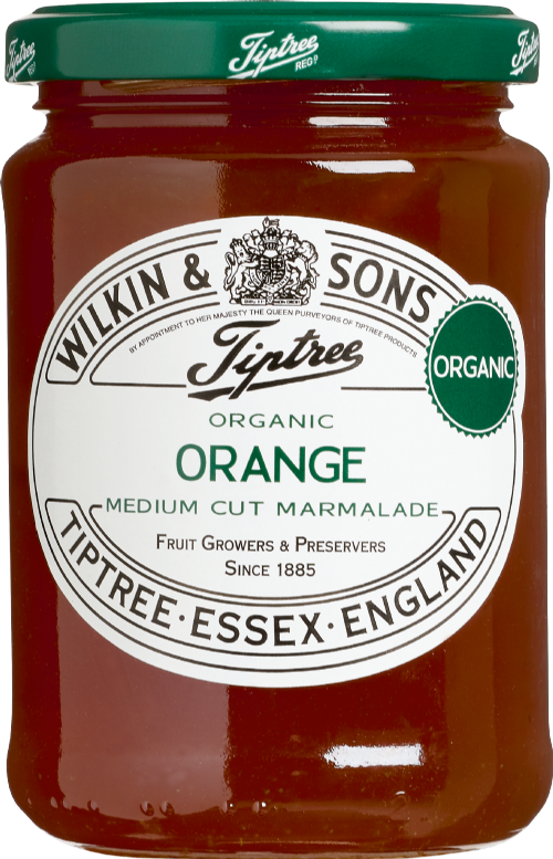 TIPTREE Organic Orange Marmalade (Medium Cut) 340g (Pack of 6)