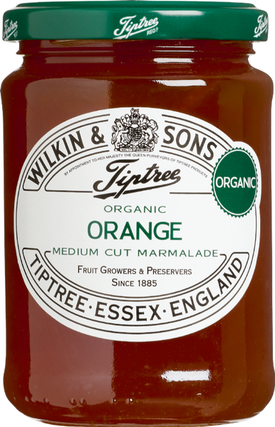 TIPTREE Organic Orange Marmalade (Medium Cut) 340g (Pack of 6)