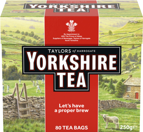 TAYLORS Yorkshire Tea - 80 Teabags 250g (Pack of 10)