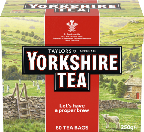 TAYLORS Yorkshire Tea - 80 Teabags 250g (Pack of 10)