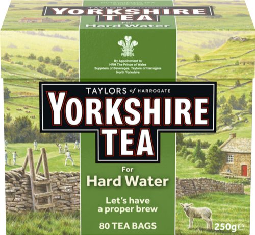 TAYLORS Yorkshire Tea for Hard Water - 80 Teabags 250g (Pack of 5)