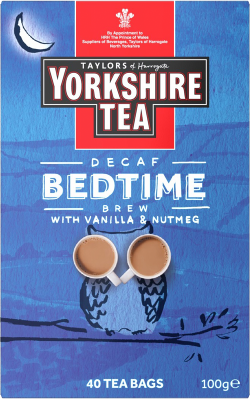 TAYLORS Yorkshire Tea Decaf Bedtime Brew - 40 Teabags 100g (Pack of 4)