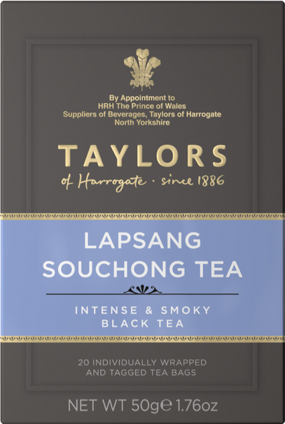 TAYLORS Lapsang Souchong Tea - 20 Teabags 50g (Pack of 6)