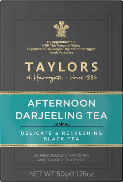 TAYLORS Afternoon Darjeeling Tea - 20 Teabags 50g (Pack of 6)