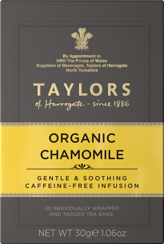 TAYLORS Organic Chamomile - 20 Teabags 30g (Pack of 6)