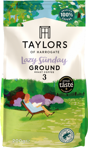 TAYLORS Lazy Sunday Ground Roast Coffee 200g (Pack of 6)