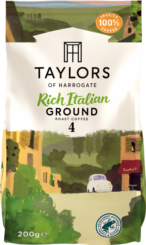 TAYLORS Rich Italian Ground Roast Coffee 200g (Pack of 6)