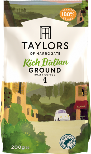 TAYLORS Rich Italian Ground Roast Coffee 200g (Pack of 6)