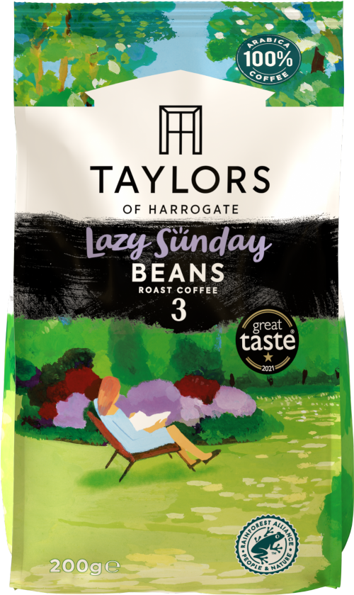 TAYLORS Lazy Sunday Roast Coffee Beans 200g (Pack of 6)