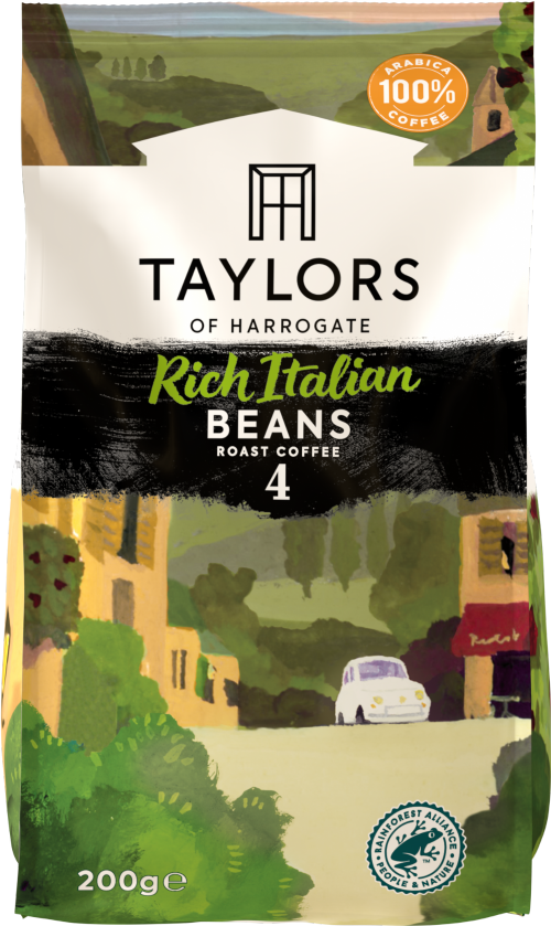 TAYLORS Rich Italian Roast Coffee Beans 200g (Pack of 6)