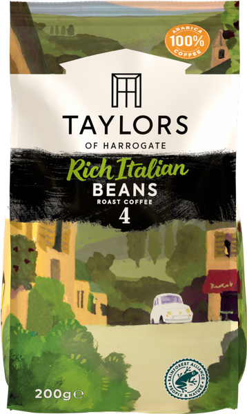 TAYLORS Rich Italian Roast Coffee Beans 200g (Pack of 6)