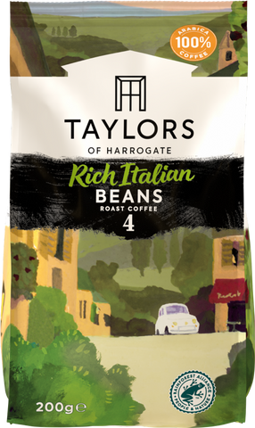 TAYLORS Rich Italian Roast Coffee Beans 200g (Pack of 6)