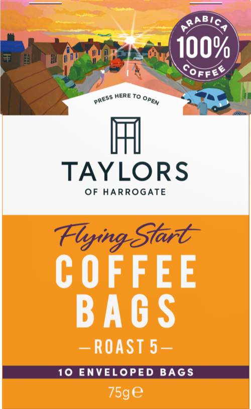 TAYLORS 10 Coffee Bags - Flying Start 75g (Pack of 3)