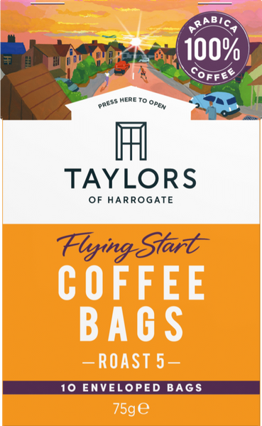 TAYLORS 10 Coffee Bags - Flying Start 75g (Pack of 3)